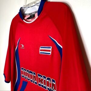 Drako Jersey Costa Rica National Soccer Team Red Blue OS One Size